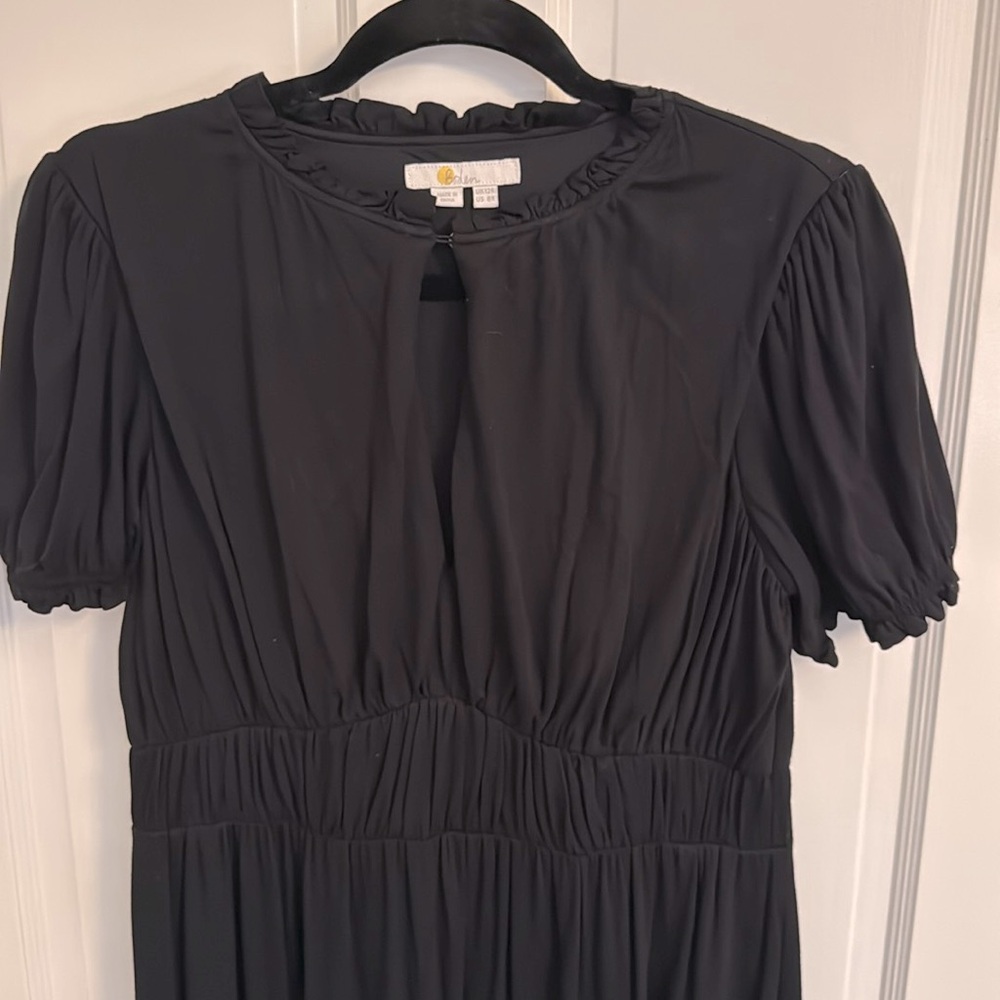 Boden Classic Black Midi Dress